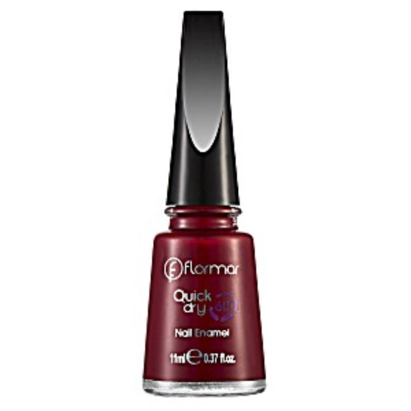 FLORMAR QUICK DRY NAIL ENAMEL QD06 FIERY RED