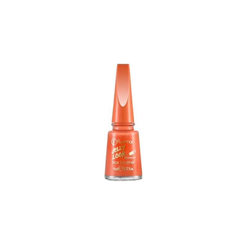 FLORMAR JELLY LOOK NAIL ENAMEL JL03 CORAL RED