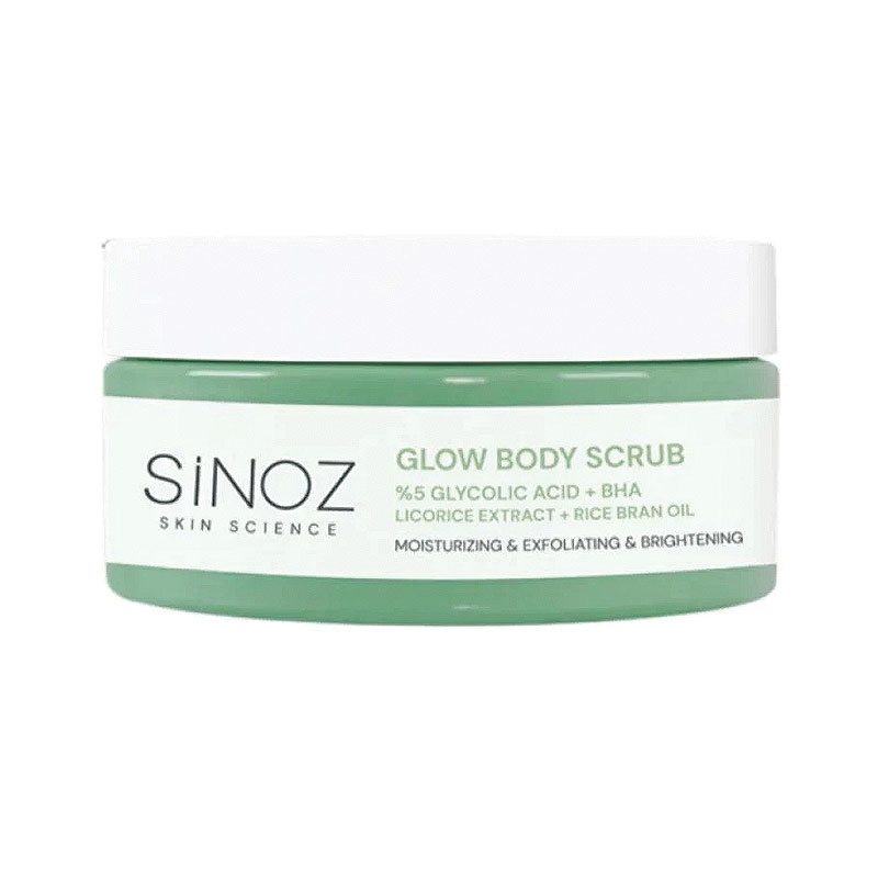 Sinoz Glow Body Scrub - Glycolic Acid 5%, BHA -  (Whitening) 200gm