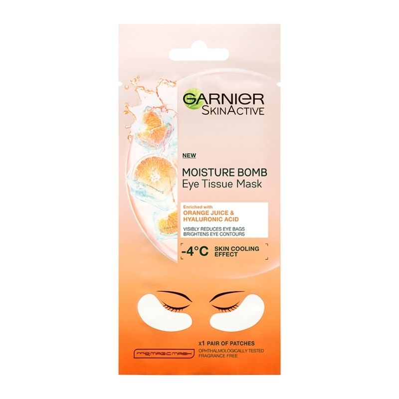 GARNIER SN S.ACT EYE TISSUE MASK ENGRDSNF ORAN