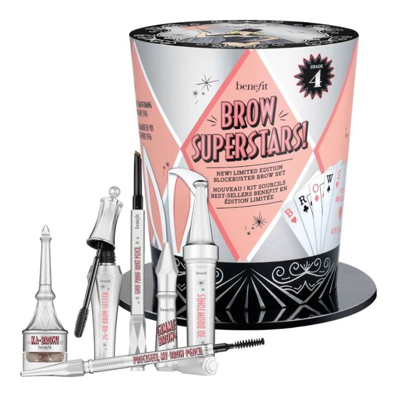 BENEFIT TT BROW SUPERSTARS SHADE 04 HOLIDAY 2019 BROW BUSTER EM SET