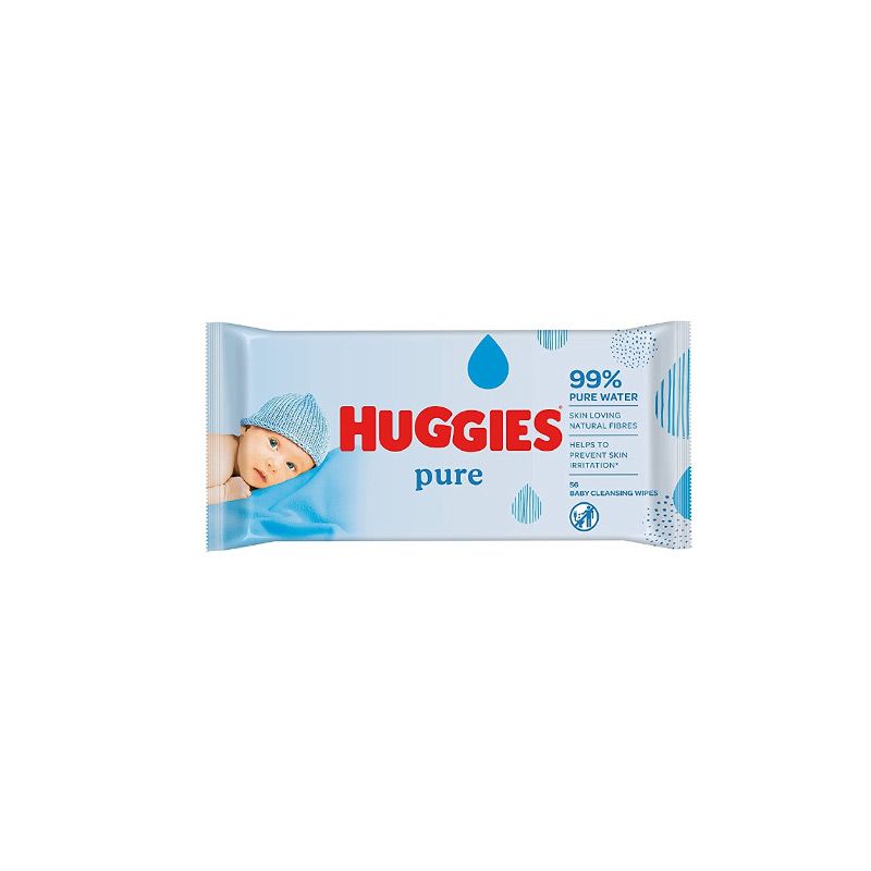Huggies Baby Wipes 56 Pcs -Pure