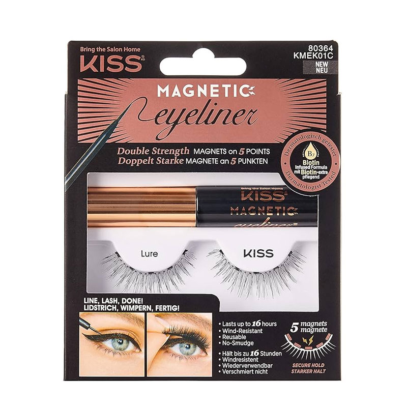 KMEK01C - KISS MAGNETIC EYELINER/EYELASH