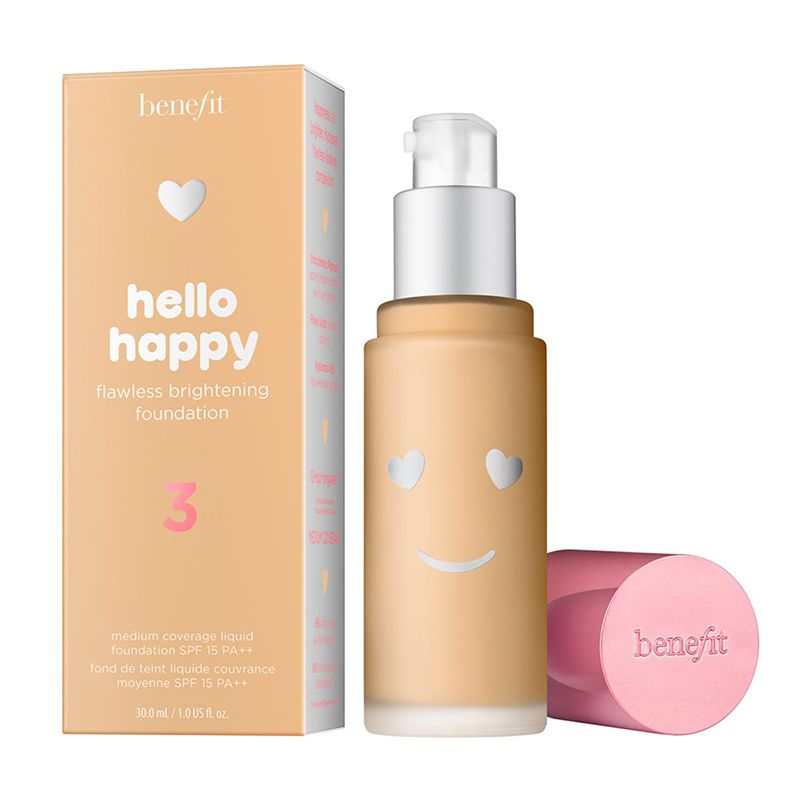 BENEFIT HELLO HAPPY FLAWLESS BRIGHTENING SHADE 03 FM FND LQD