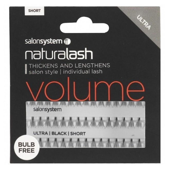 SALON SYSTEM VOLUME LASHES BULB FREE SHORT