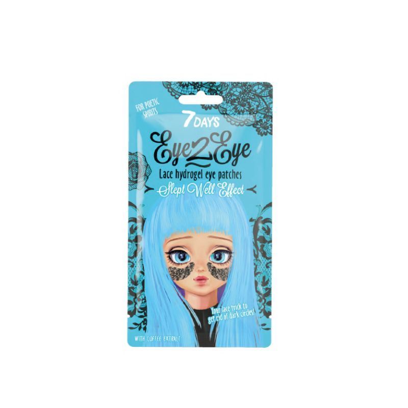 7 DAYS EYE2EYE LACE HYDROGEL EYE PATCHES WITH COFFEE EXTRACT, 6 G