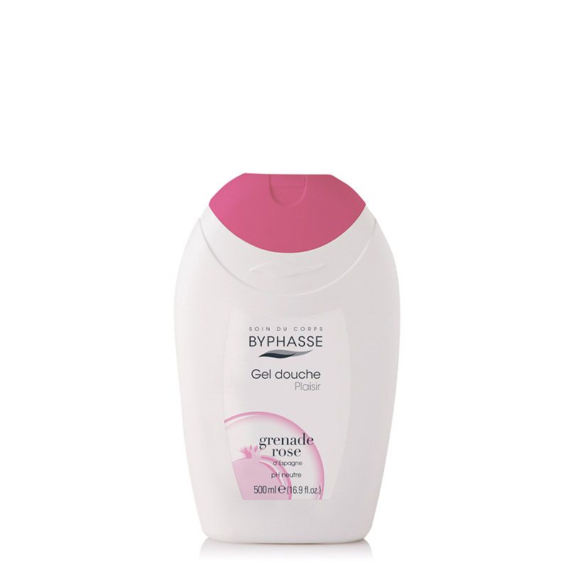 BYPHASSE GEL DOUCHE PLAISIR BODY SHOWER GEL GRENADE ROSE 500ML