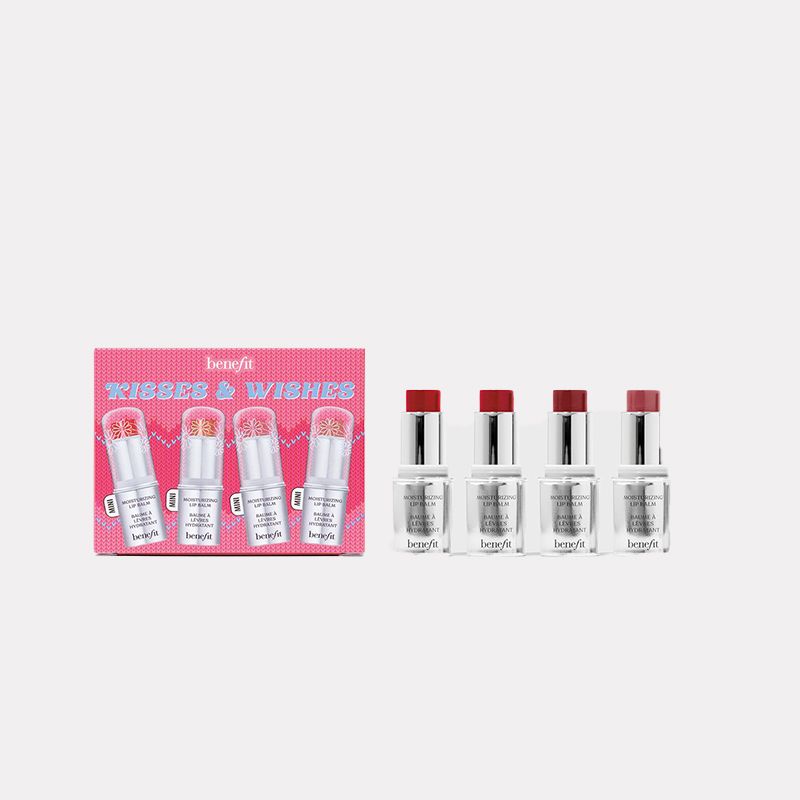 BENEFIT Holiday 2021 CA Kissin Balm Set Minis Kisses & Wishes