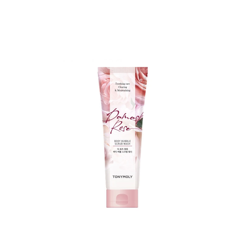 TONYMOLY DAMASAK ROSE BODY BUBBLE SCRUB WASH