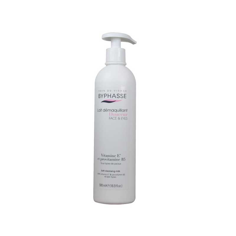 BYPHASSE SOFT CLEANSING MILK ALL SKIN TYPES (PUMP) 500ML