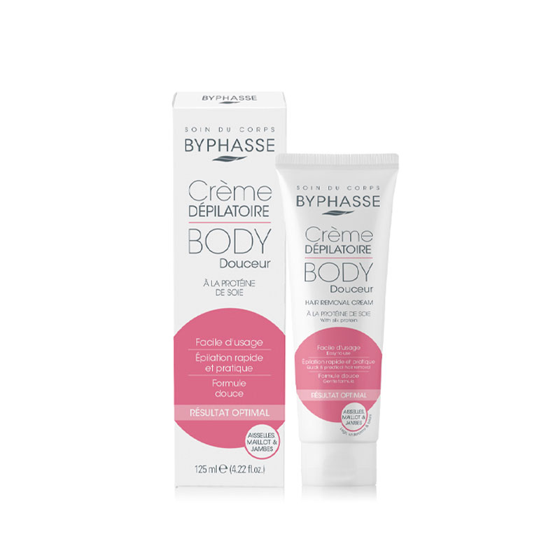 BYPHASSE HAIR REMOVAL CREAM WITH SILK PROTEIN 125ML