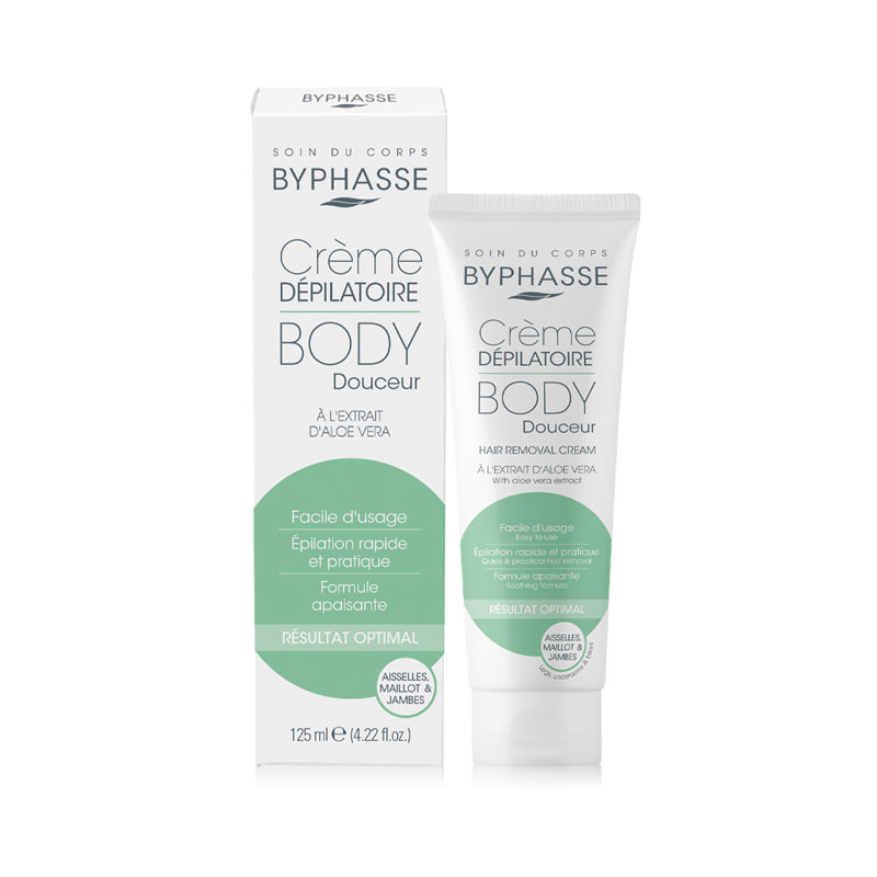 BYPHASSE HAIR REMOVAL CREAM WITH ALOE VERA EXTRACT 125ML