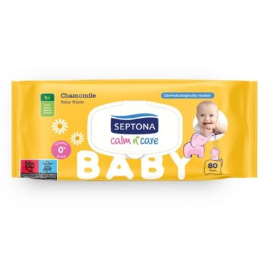 SEPTONA BABY  WIPES CHAMOMILE 80 PCS
