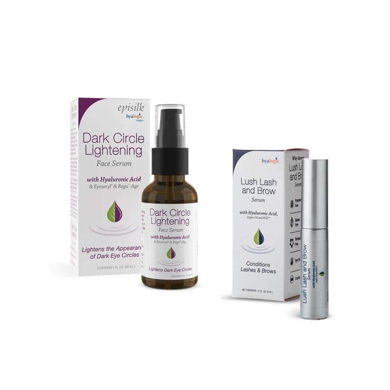 HYALOGIC DARK CIRCL LIGHTENING SERUM 30ML +LUSH LASH & BROW SERUM 5ML PACKAGE(OFFER
