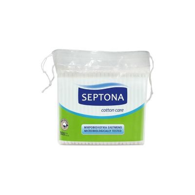 قطن اذن Septona Cotton Buds ( 100pcs)- Plastic