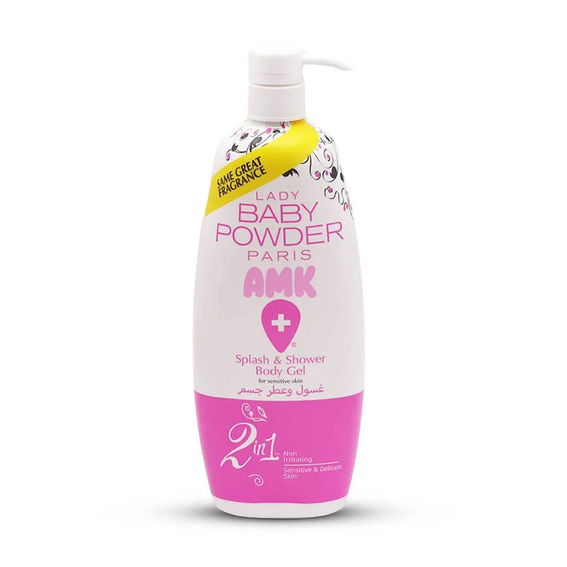 LADY BABY POWDER AMK SPLASH SHOWER GEL PINK 800 ML