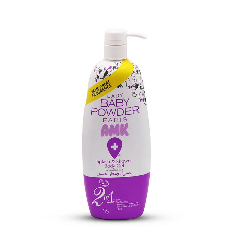 LADY BABY POWDER AMK SPLASH SHOWER GEL PURPLE 800 ML