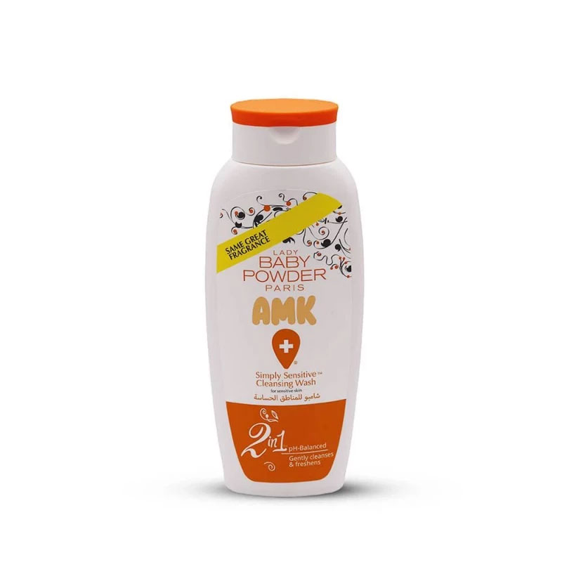LADY BABY POWDER AMK PARIS SIMPLY SENSTIVE CLEANSING WASH ORANG