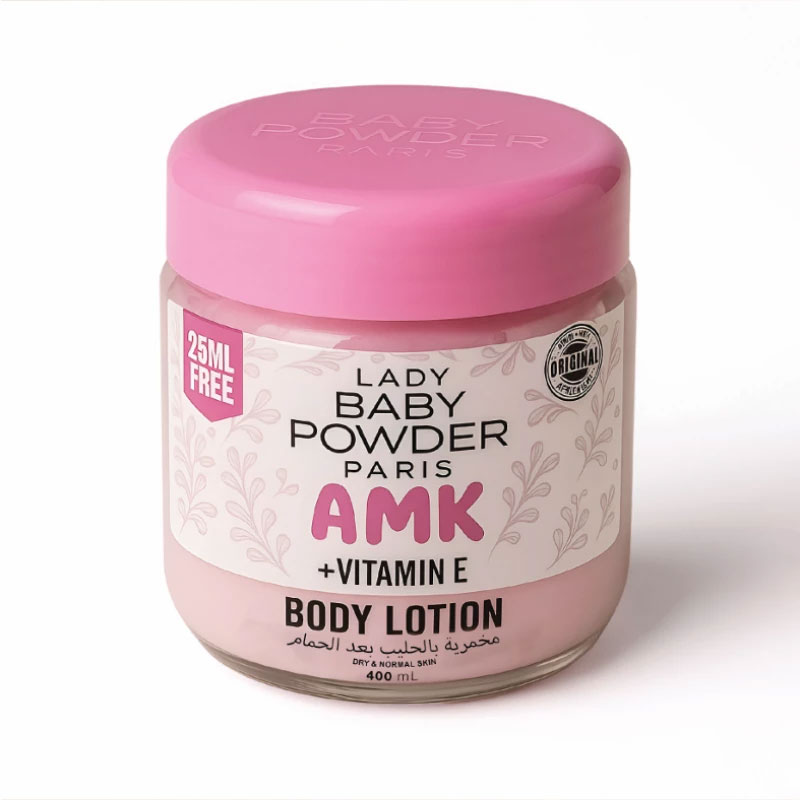 LADY BABY POWDER AMK BODY LOTION PINK 400 ML