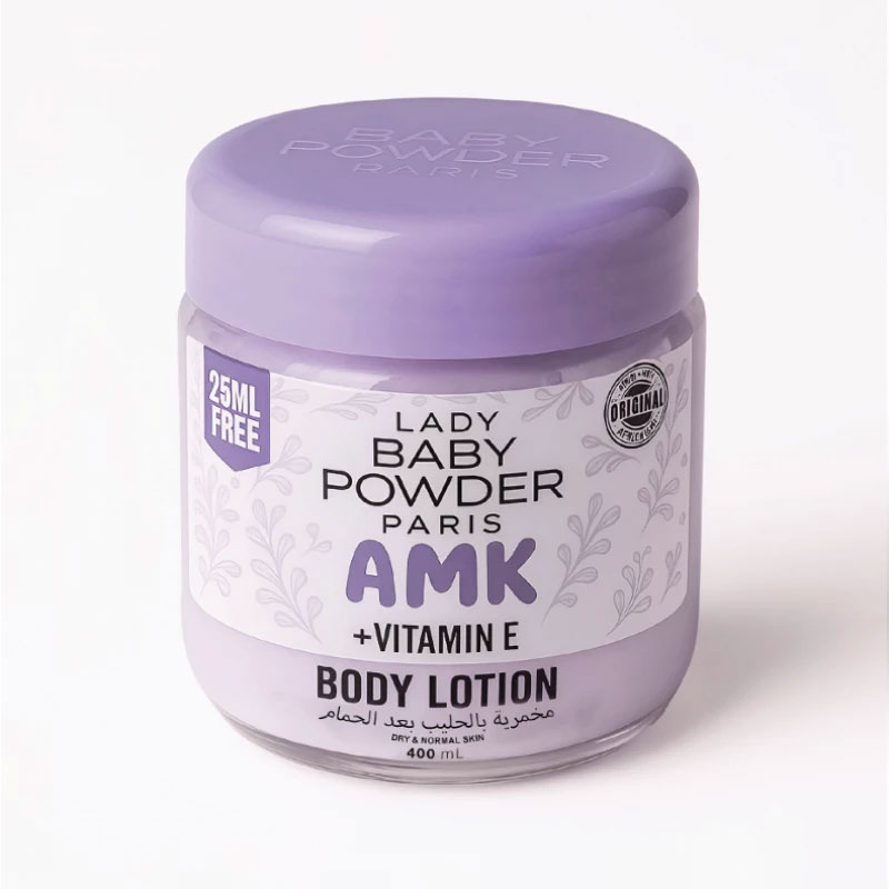 LADY BABY POWDER AMK BODY LOTION  PURPLE 400 ML