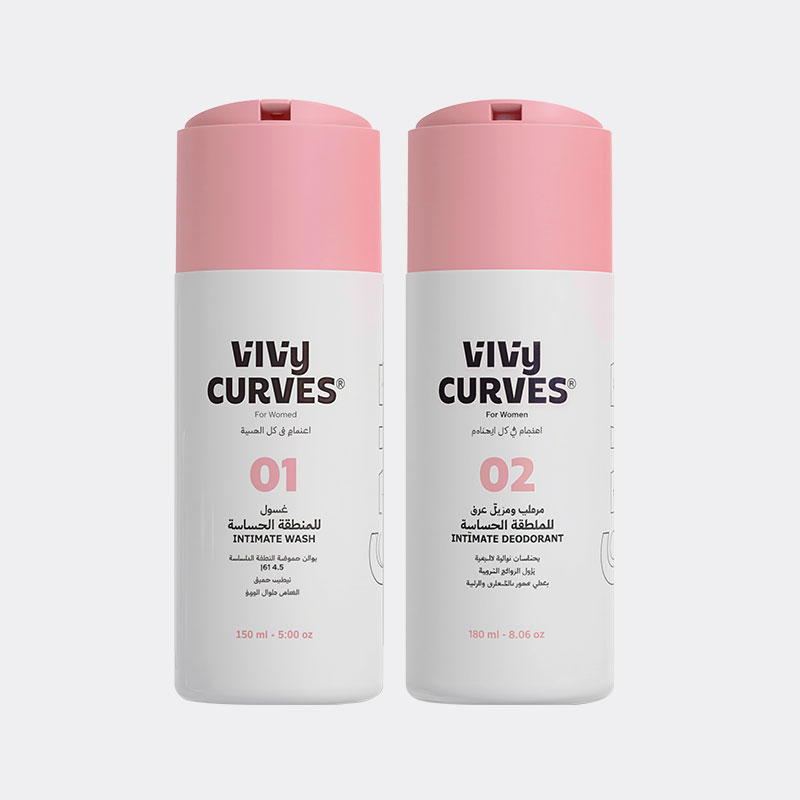 VIVI CURVES PACKAGE FOR WOMEN INTIMATE WASH & INTIMATE DEODORANT 150ML