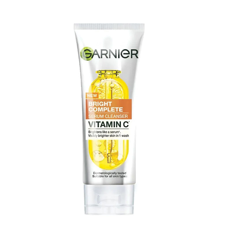 Garnier Skinactive Fast Bright Vitamin C Serum Cleanser Facewash 100 ml