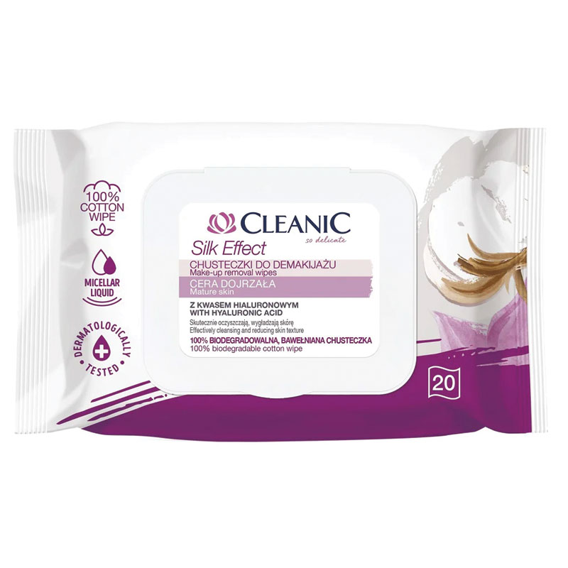Cleanic Silk Effect make-up removal wipes 20 pcs