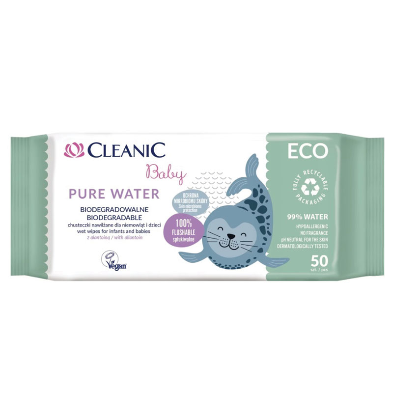 Cleanic Baby ECO Pure Water wipes 50 pcs