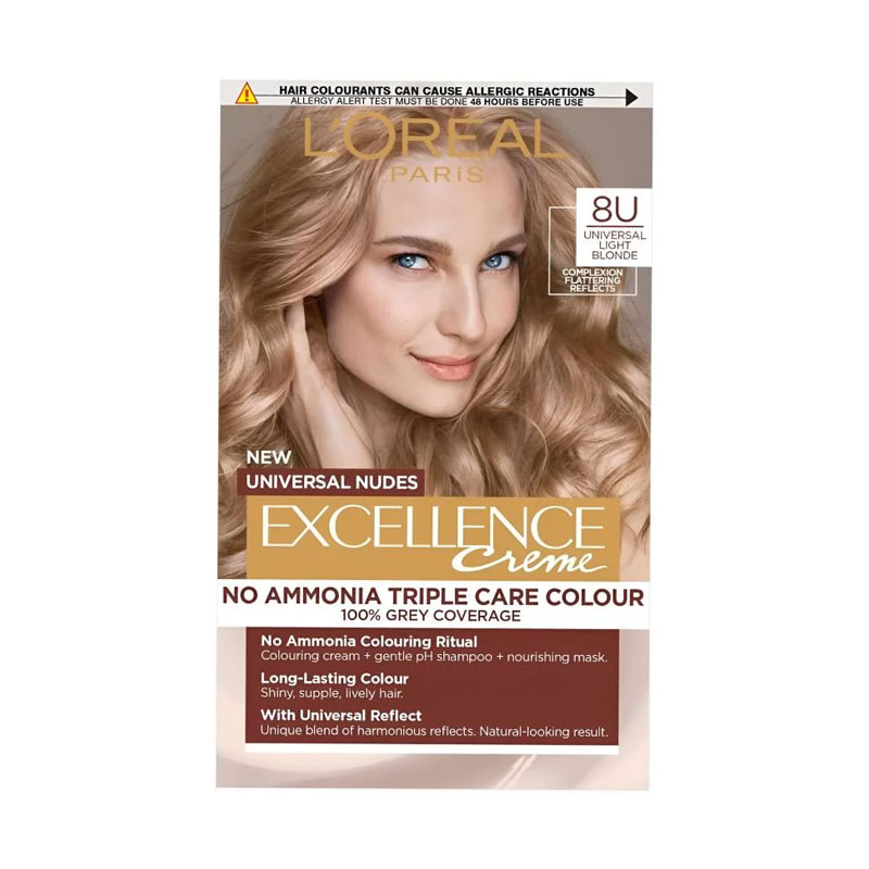 L'Oréal Paris Excellence Universal Nudes  Ammonia-Free Light Blonde 8U   