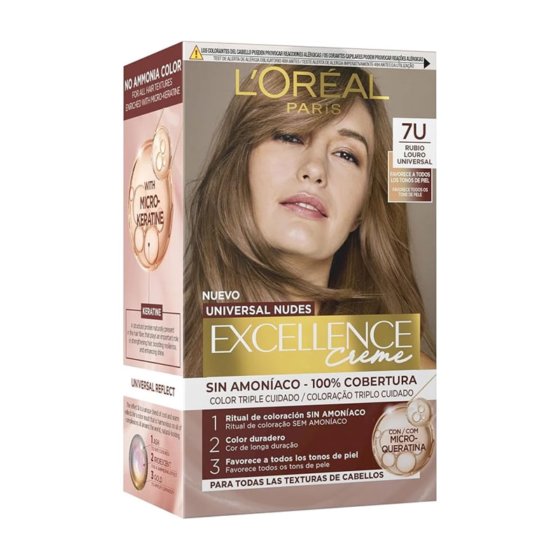 L'Oréal Paris Excellence Universal Nudes  Ammonia-Free Blonde 7U    